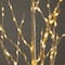 6ft. Pre-Lit White Birch Artificial Christmas Tree, Color Changing LED Lights